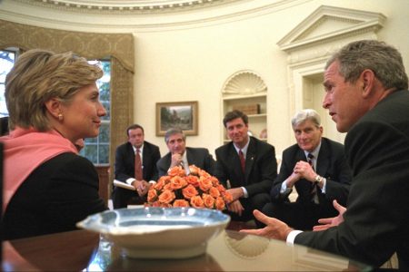 George W. Bush, Hillary Rodham Clinton, Oval Office