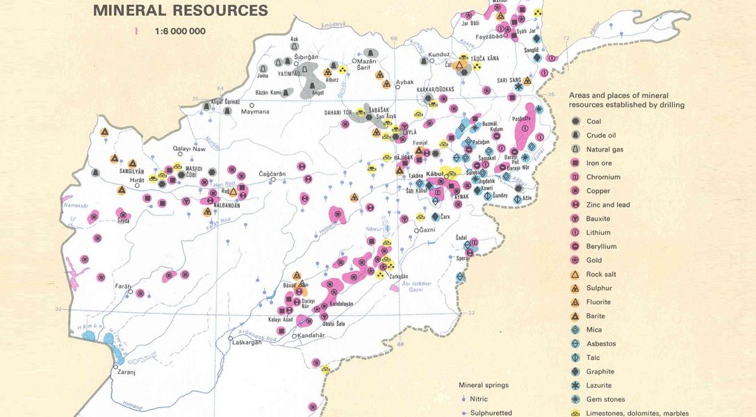 Mineral Resource Map of Afghanistan