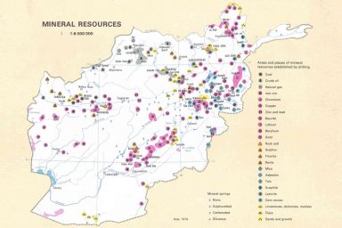 Mineral Resource Map of Afghanistan