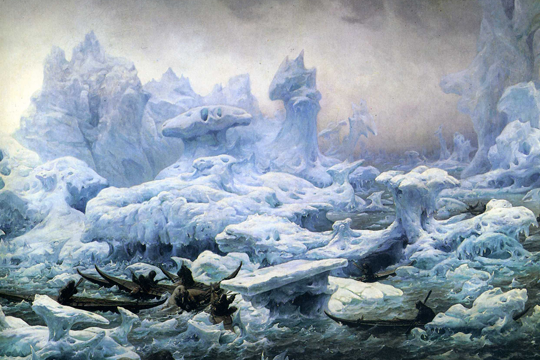 Greenlanders Hunting Walruses, François-Auguste Biard