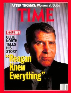 Oliver North Time Magazine cover image of Oliver North tells his story