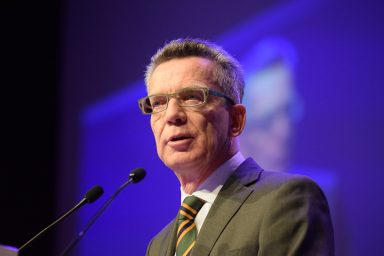 German Interior Minister Thomas de Maiziere