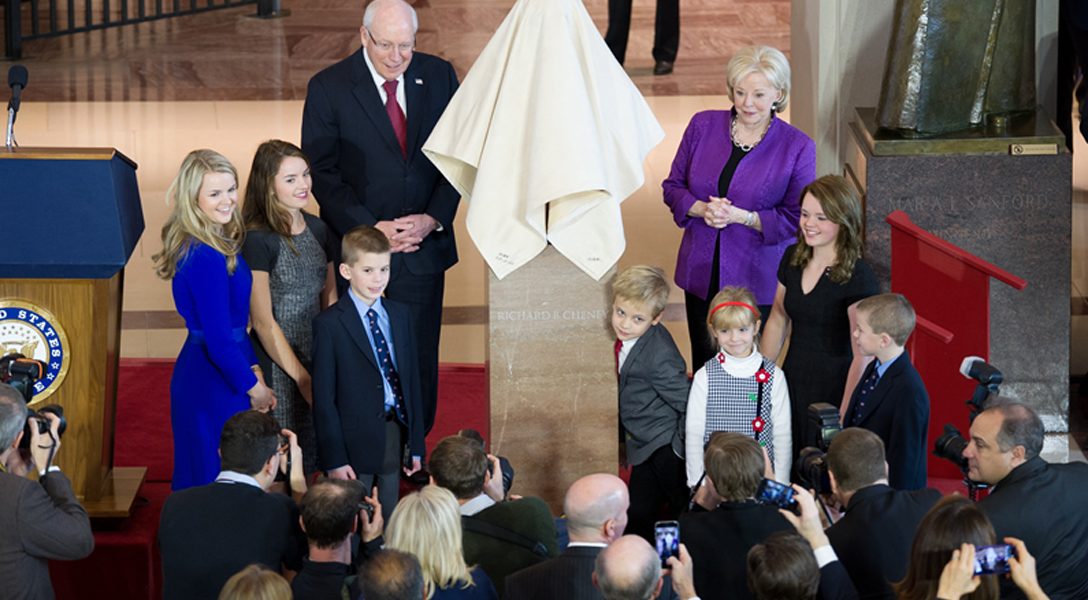 Unveiling the Cheney bust