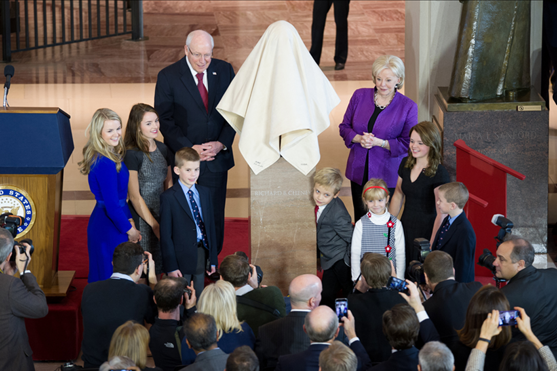 Unveiling the Cheney bust