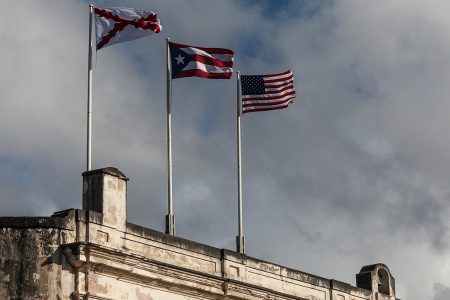US and Puerto Rico Flags
