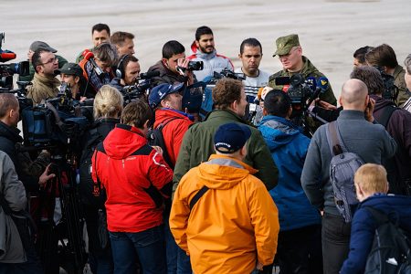 Journalists at Khmeimim airbase cover the Syrian war
