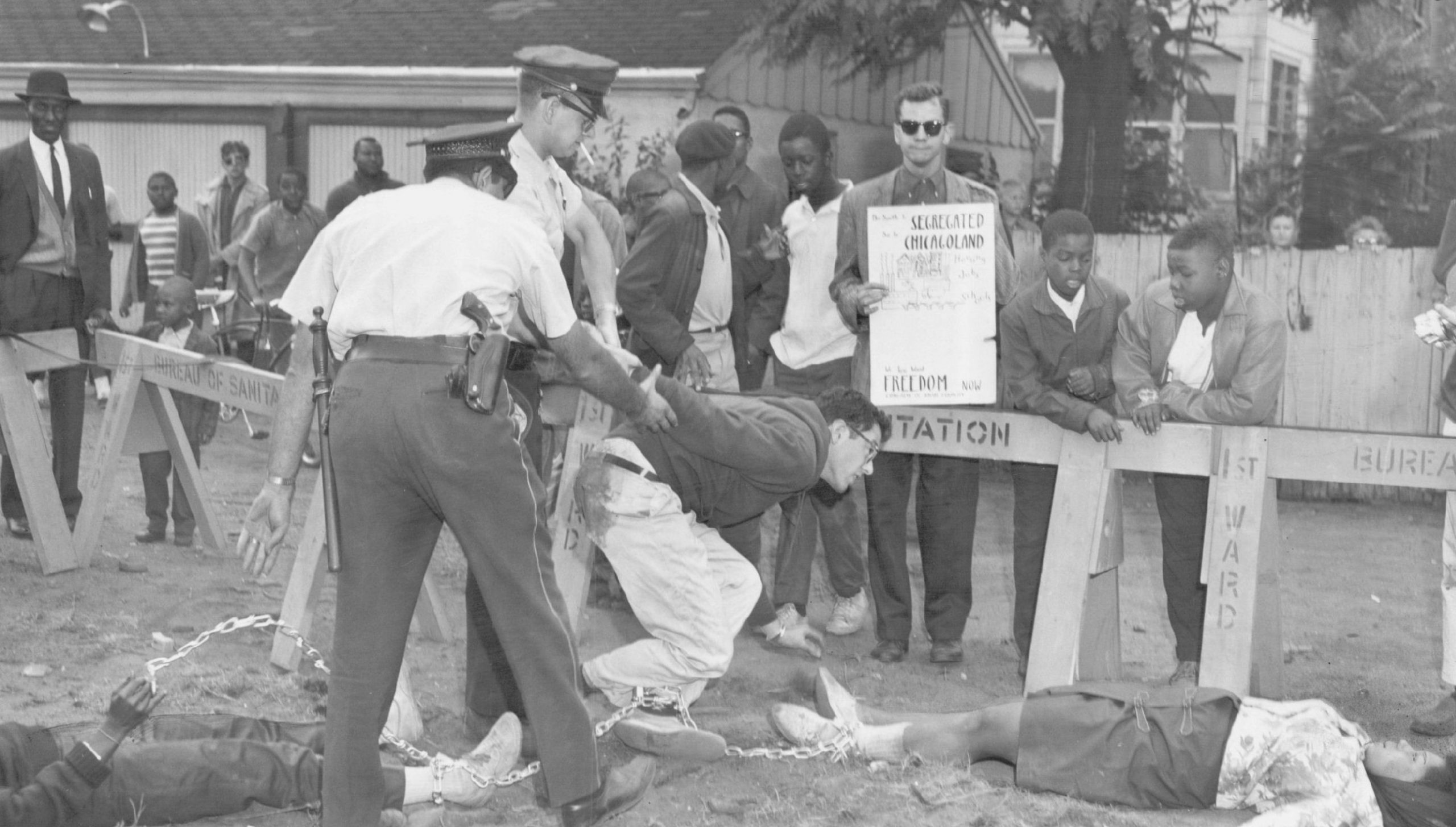 Bernie Sanders protesting in 1963