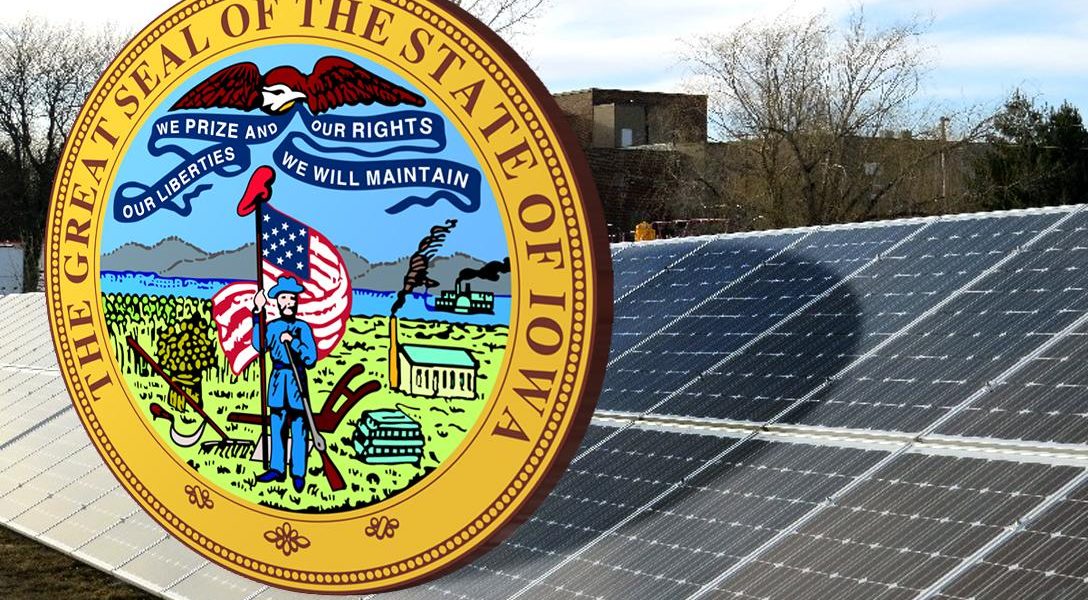 Iowa, solar panel, Waco Community School District