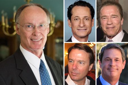 Robert Bentley, Anthony Weiner, Arnold Schwarzenegger, John Edwards, David Vitter
