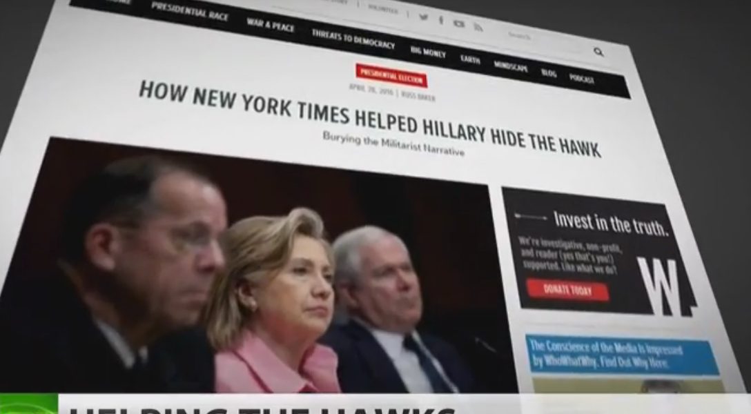 RT America, NYT, Hillary Clinton