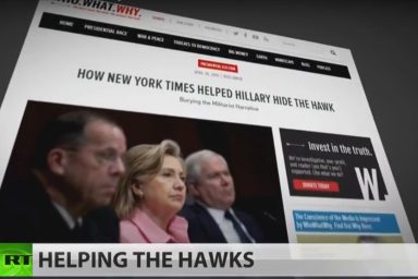 RT America, NYT, Hillary Clinton