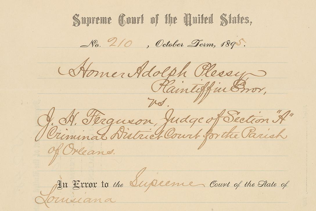 Plessy vs. Ferguson Ruling