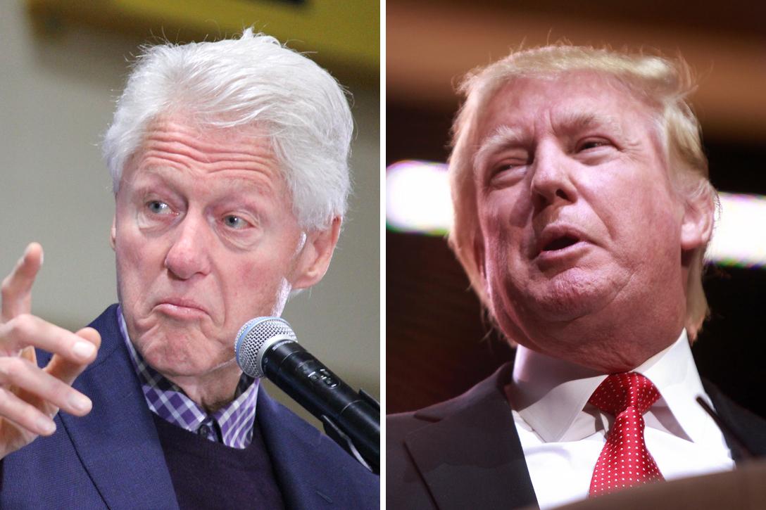 Bill Clinton, Donald Trump