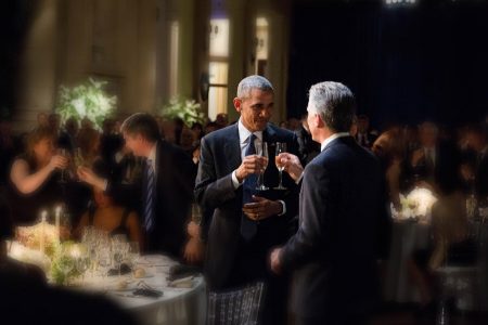 Barack Obama Toasting