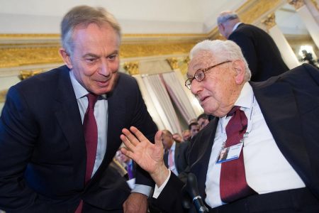 Tony Blair and Henry Kissinger