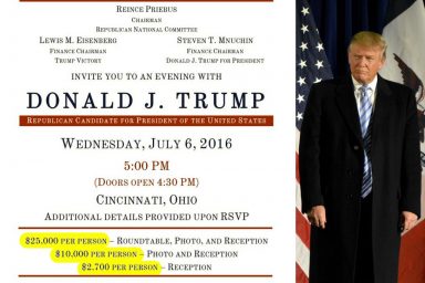 Donald Trump, Fundraiser