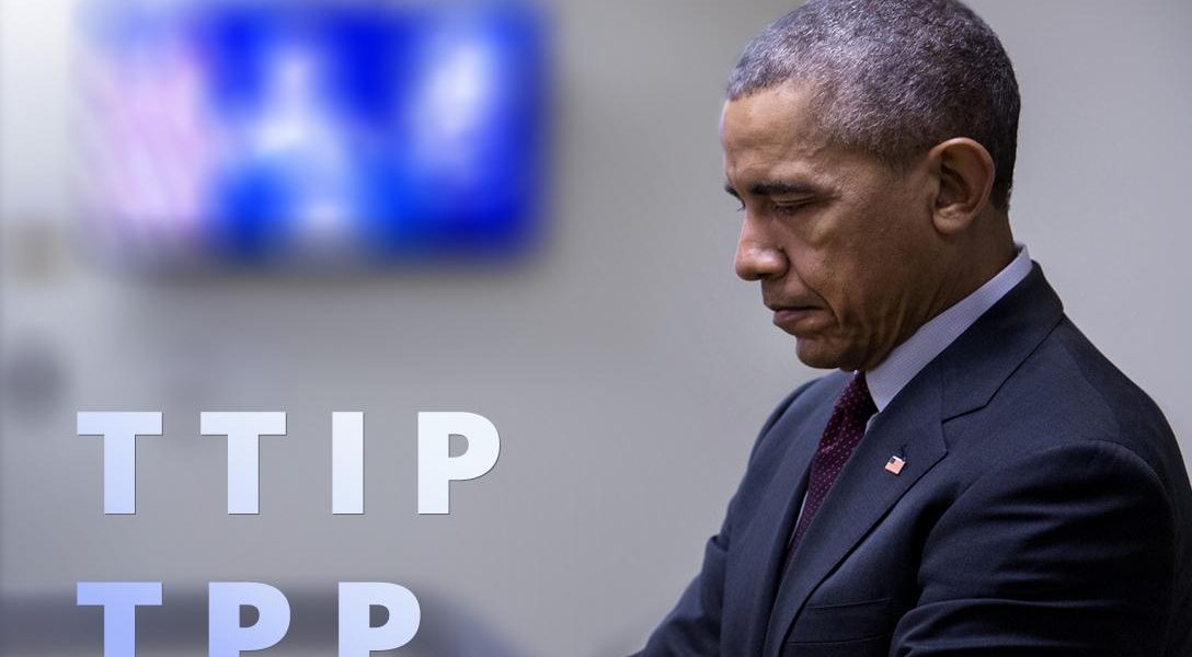 Barack Obama, TPP, TTIP