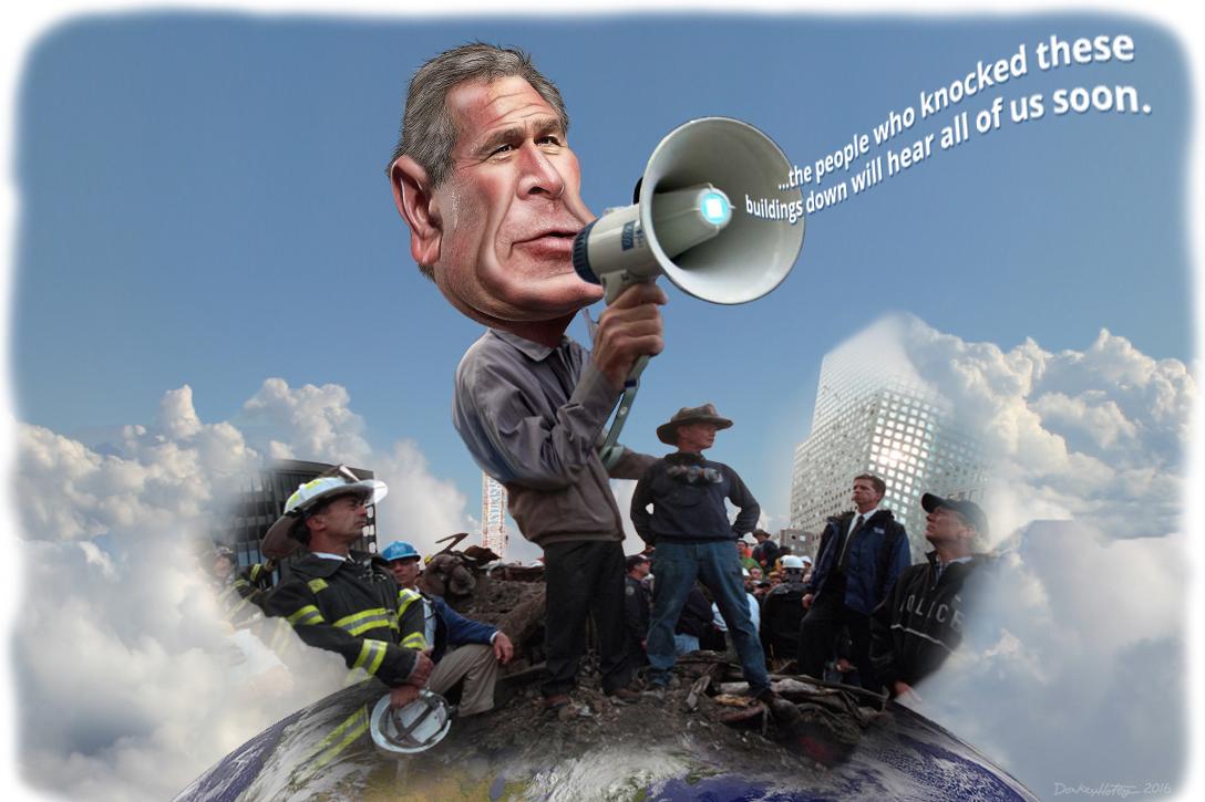 George Bush, Ground Zero, 9/11