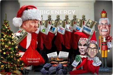Donald Trump, Scott Pruitt, Rick Perry, Rex Tillerson, Santa