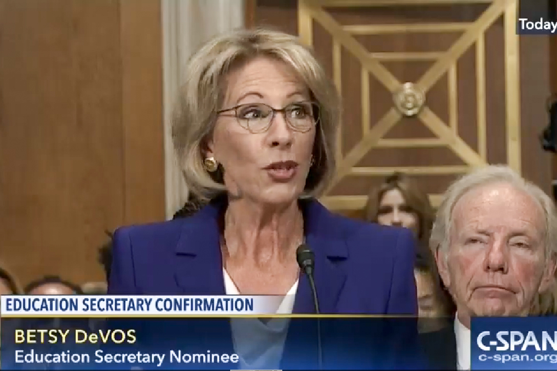 Betsy DeVos, Joe Lieberman