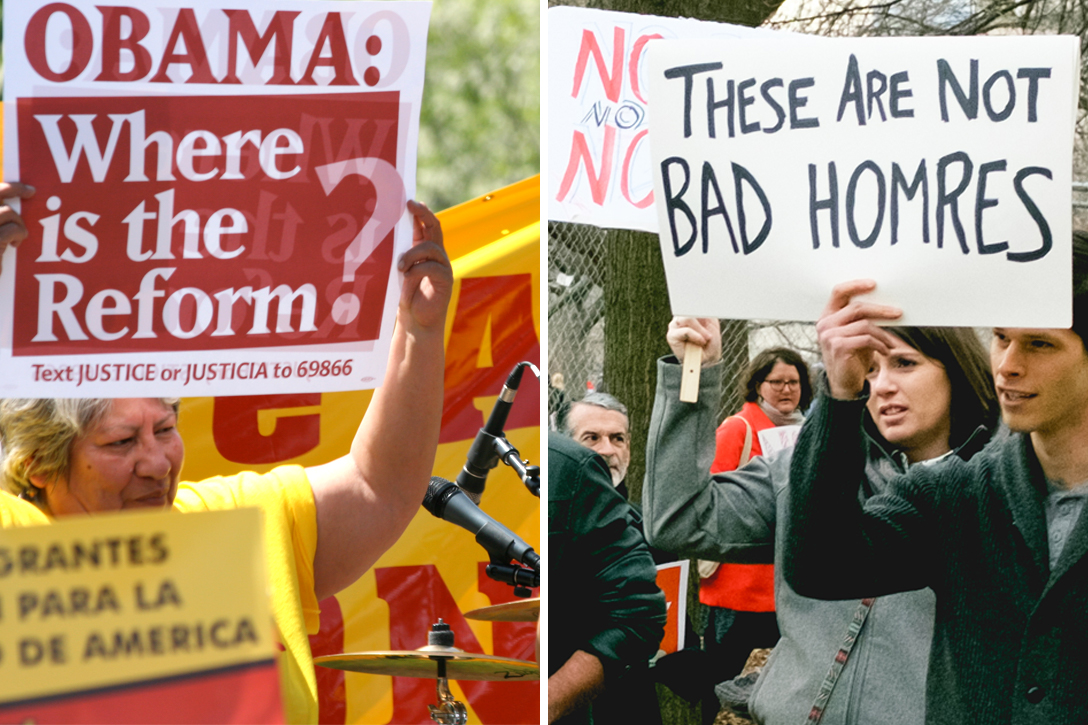 Trump, Obama, immigration