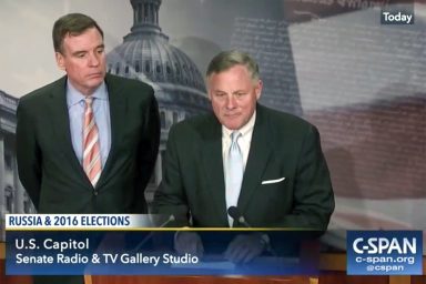 Richard Burr, Mark Warner and Vladimir Putin