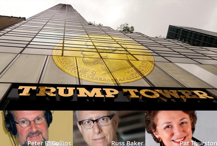Peter B. Collins, Russ Baker, Pat Thurston, Donald Trump