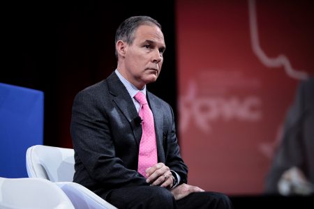 : Scott Pruitt, formerly Oklahoma Attorney General, spoke at the Conservative Political Action Conference in 2015. During his tenure, he lobbed several lawsuits against the EPA.