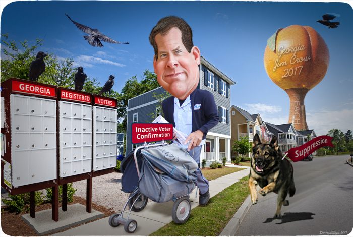 Georgia, voter suppression, Brian Kemp