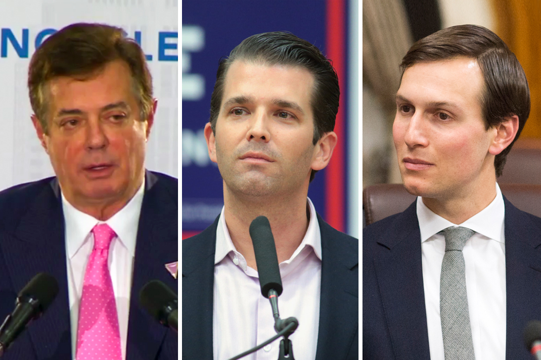 Paul Manafort, Donald Trump Jr, Jared Kushner