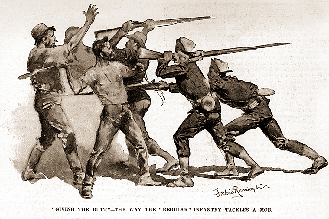 Infantry, strikers, Pullman Strike