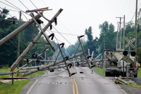 power lines down