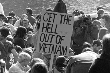 Vietnam War protestors