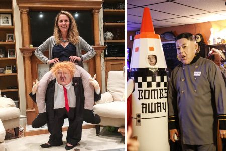 Donald Trump, Kim Jong Un, costumes