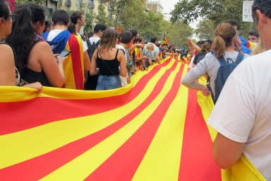 protesters, Barcelona