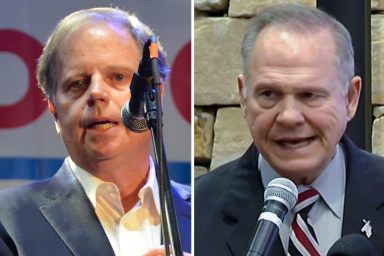 Doug Jones, Roy Moore