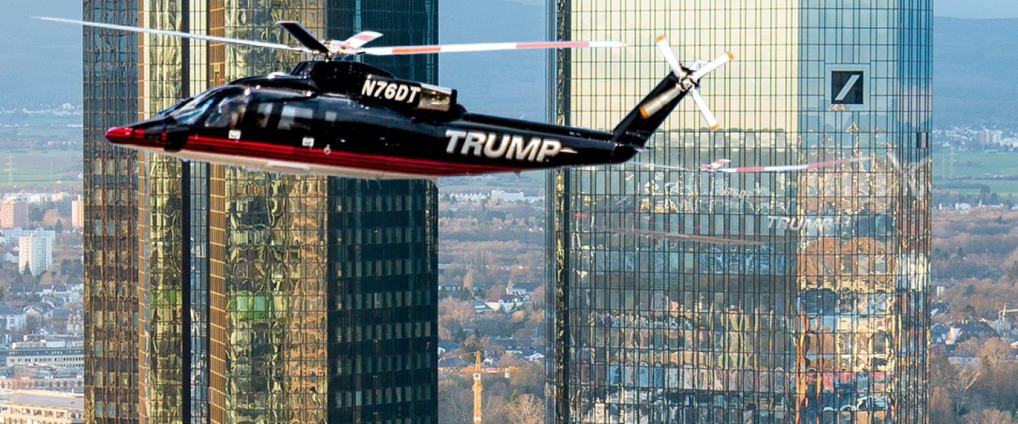 Deutsche Bank, Donald Trump, helicopter