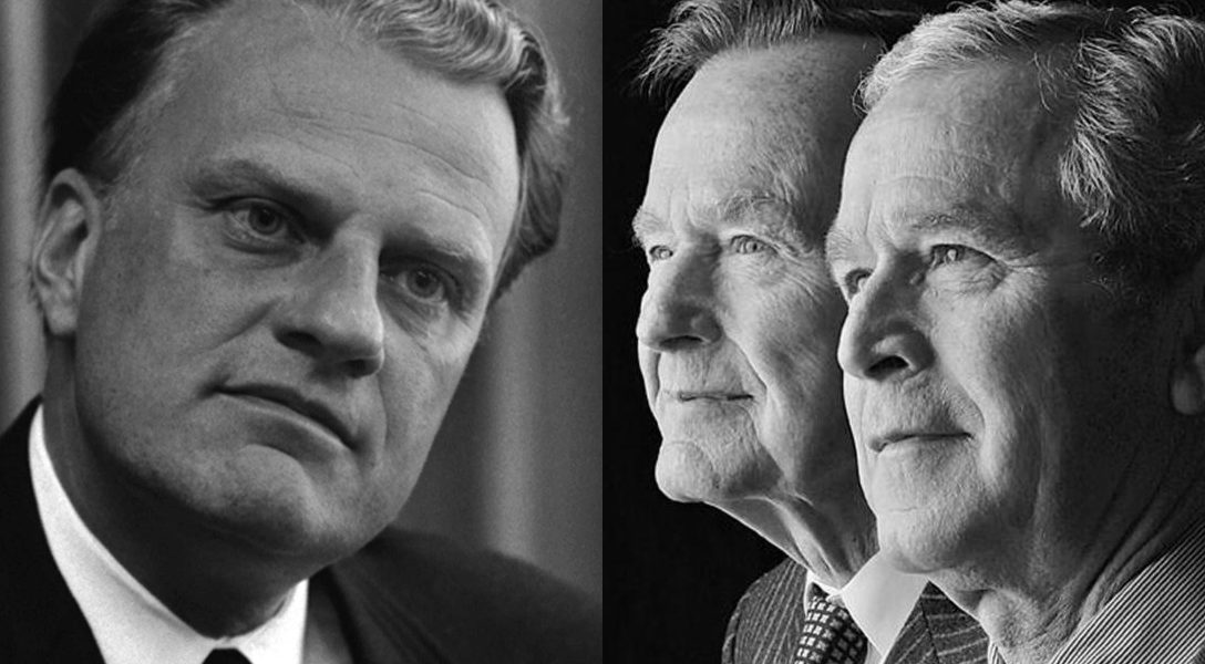 Billy Graham, George HW Bush, George W Bush