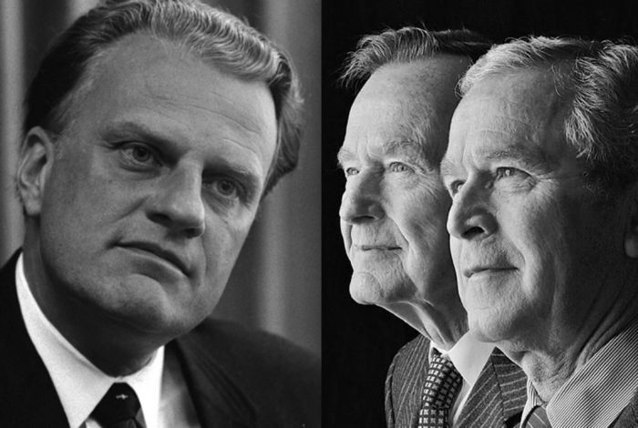 Billy Graham, George HW Bush, George W Bush