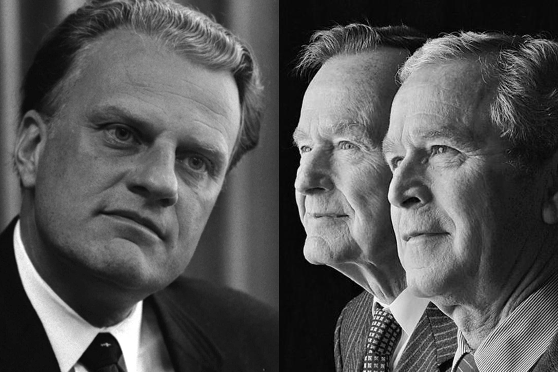 Billy Graham, George HW Bush, George W Bush