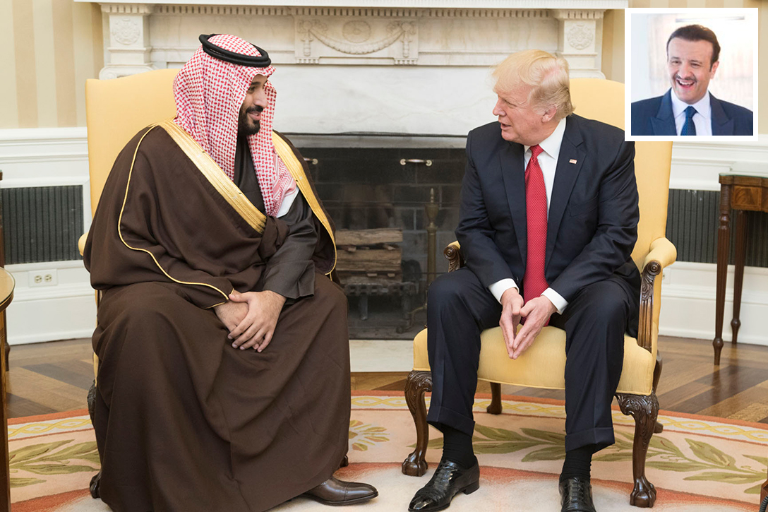 Donald Trump, Prince Mohammed, Prince Sultan