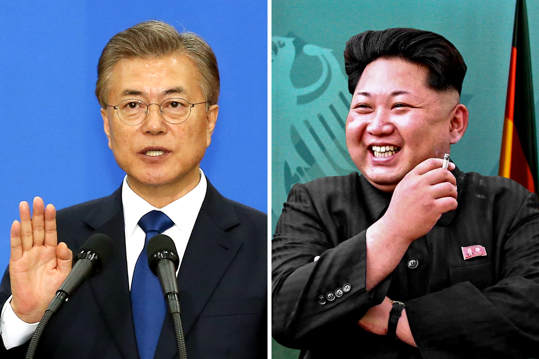 Moon Jae-in, Korean, Kim Jong-un