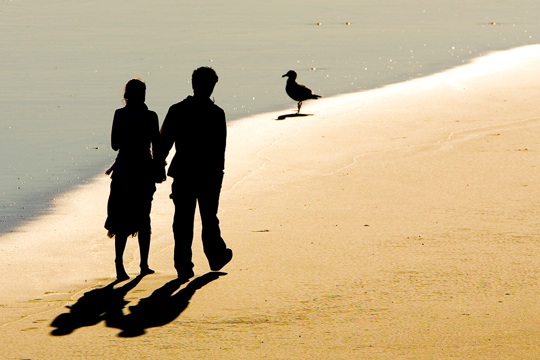 couple, beach