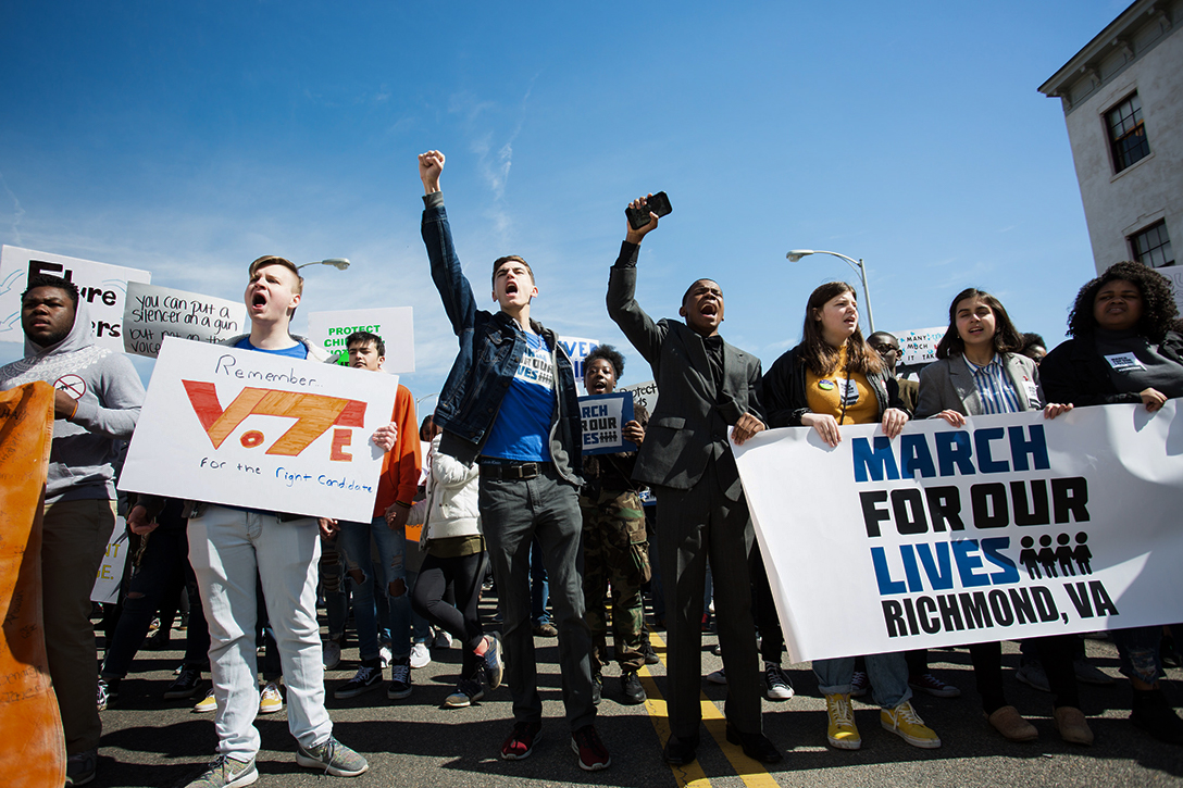 March For Our Lives, voter registration