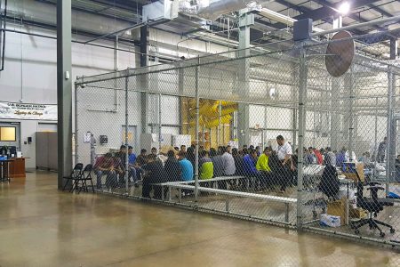 immigrants, cages