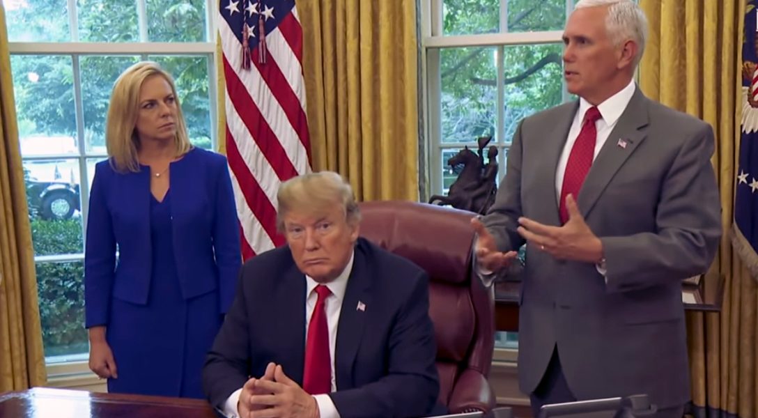 Kirstjen Nielsen, Donald Trump, Mike Pence