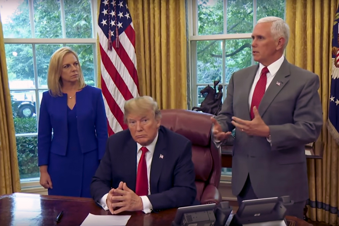 Kirstjen Nielsen, Donald Trump, Mike Pence