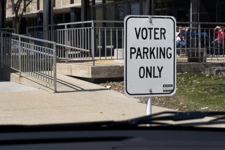 voter parking, access ramp