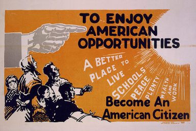 To enjoy American opportunities become an American citizen.