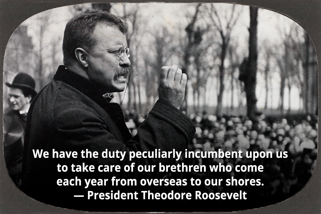 Theodore Roosevelt, immigration, quote